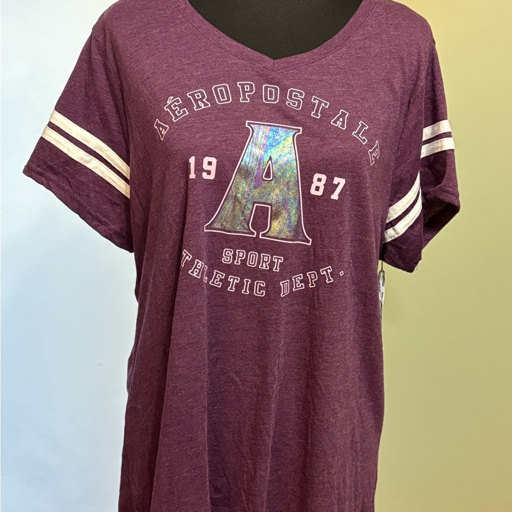 Aeropostale Purple A87 Sport Tee